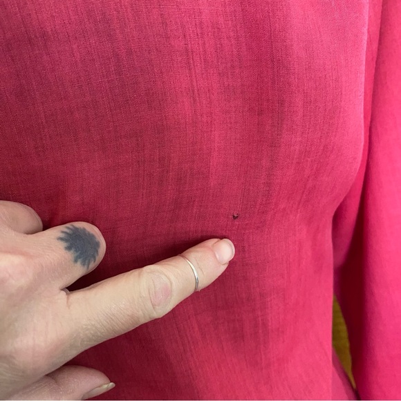 Vintage Cherry Stix ltd Pink Button down Polycotton Top. 1960’s. Large. Pockets. - Picture 14 of 16